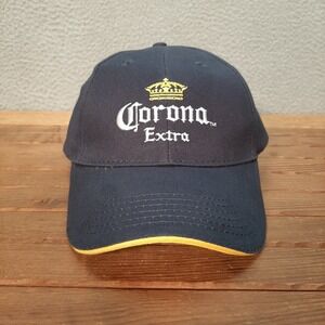 Corona Beer Hat Adult Blue Strap Back Dad Cap Embroidered Outdoors Beach Party